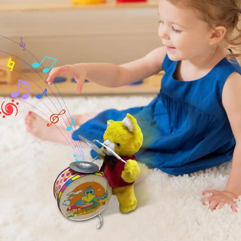 Giocattolo a orologeria con coniglio Robot animale di peluche Giocattoli a carica Modello animale elettrico da passeggio interattivo per bambini di Pasqua Bambini Ragazzi