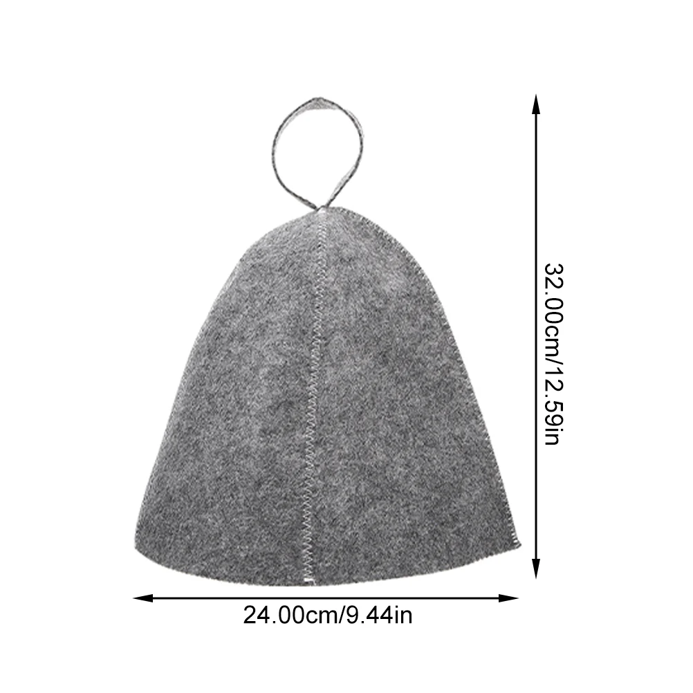4 Pcs Felt Shower Cap Sauna Accessories Bath Hat Finnish Breathable Bathroom Heat Insulation Fruit Man