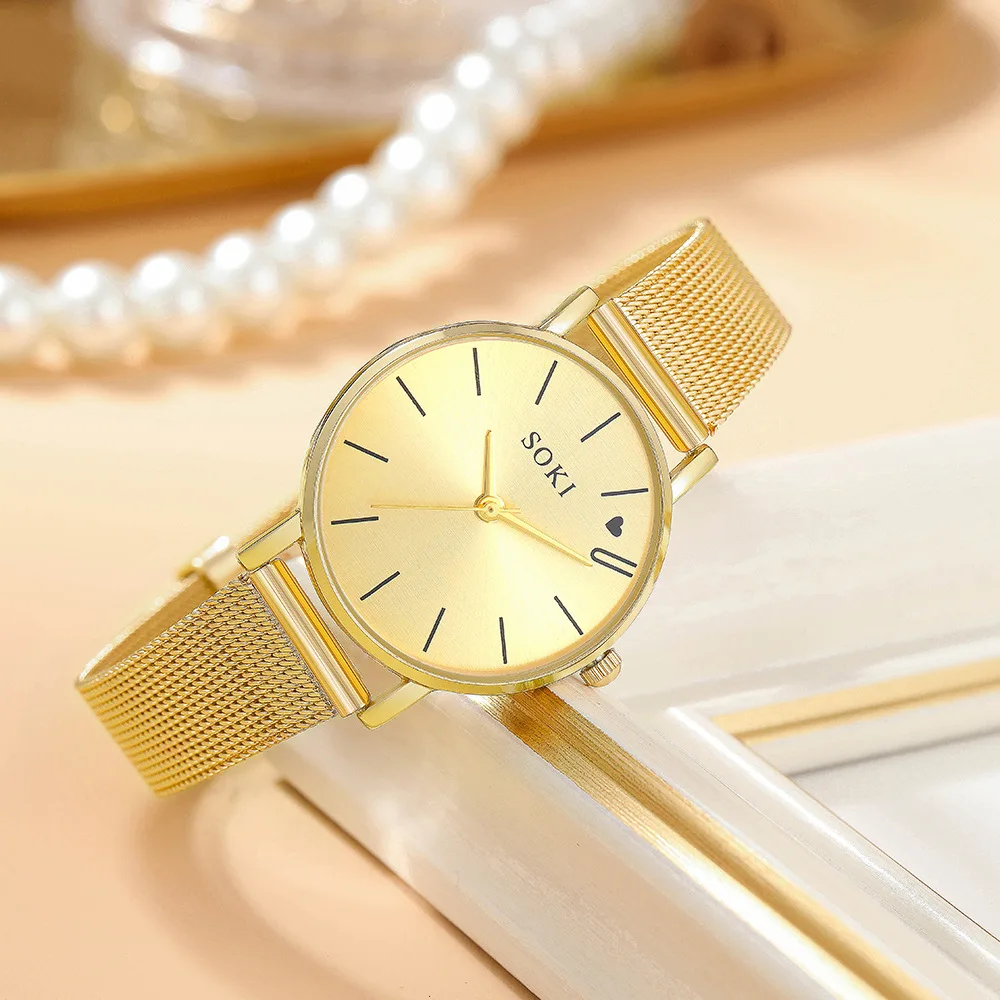 Роскошные женские кварцевые наручные часы с циферблатом, ремешок из сплава, женские кварцевые часы из нержавеющей стали, женские наручные часы для девочек