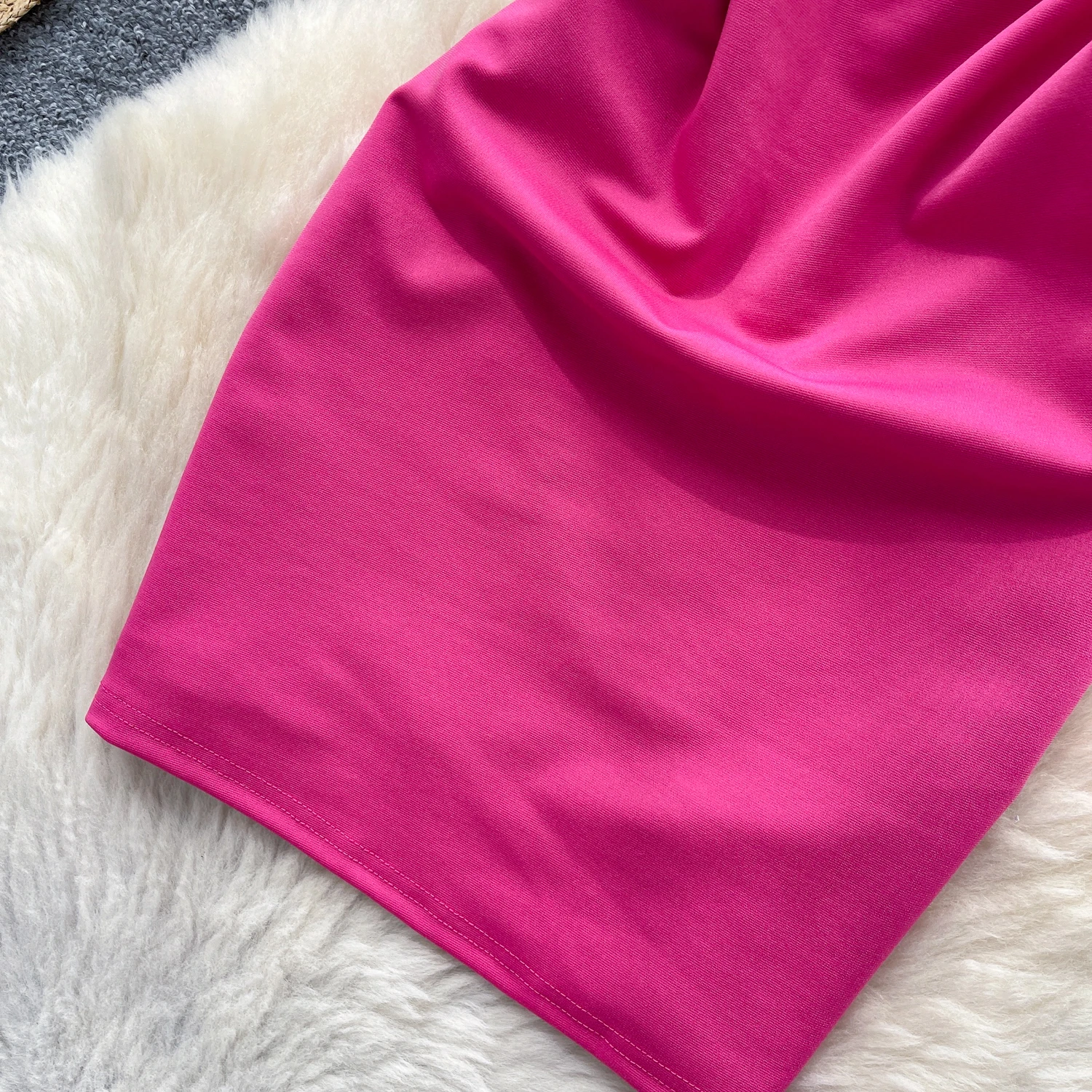 Chic vintage bretelles solide robe crayon élégante fée mode coréenne Boho robe d'été femmes vêtements plage mini robe