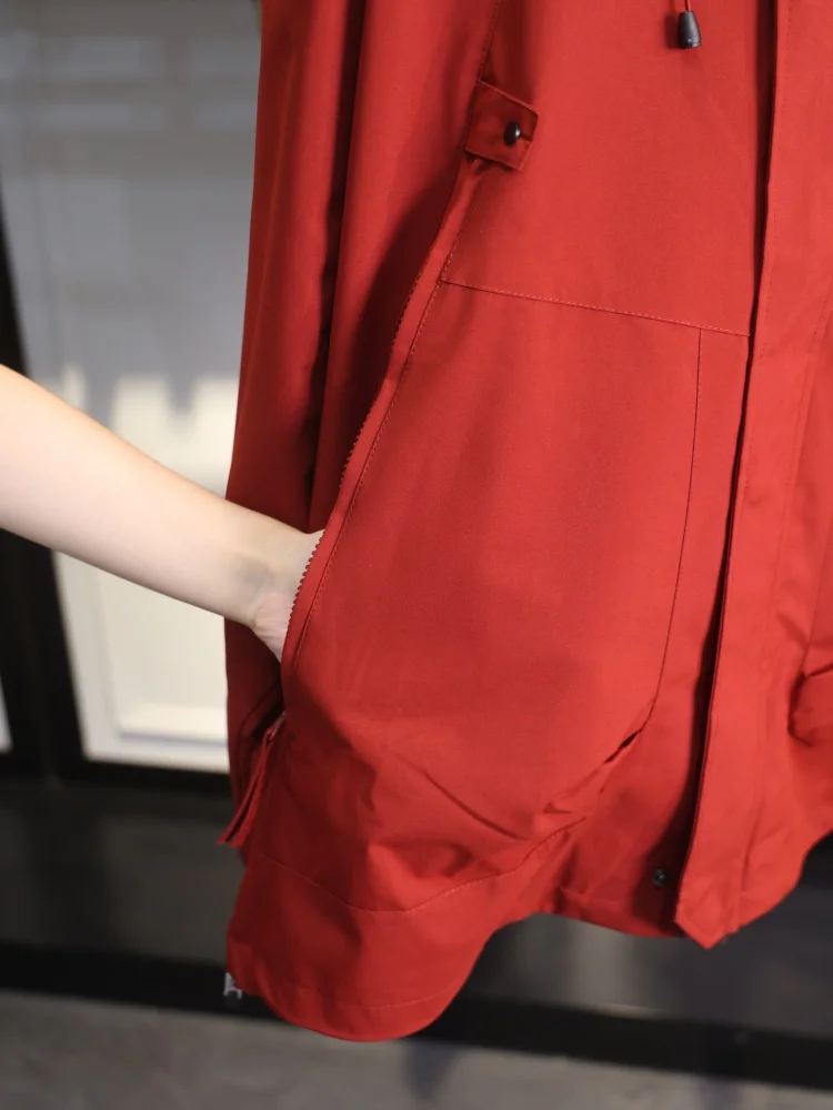 

ex Outdoor Windproof Waterproof Hooded Jaet Spring Autumn New Sle Youth Polyester Fiber Long Sve Stand Fit