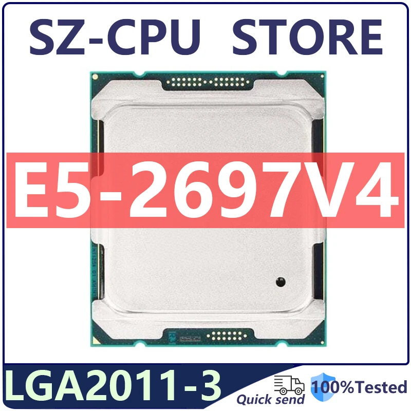 Used Xeon E5 2697 V4 E5 2697V4 E5-2697V4 processor 2.3GHz 55M 18-Core 36-Thread 145W 14nm LGA 2011-3 CPU