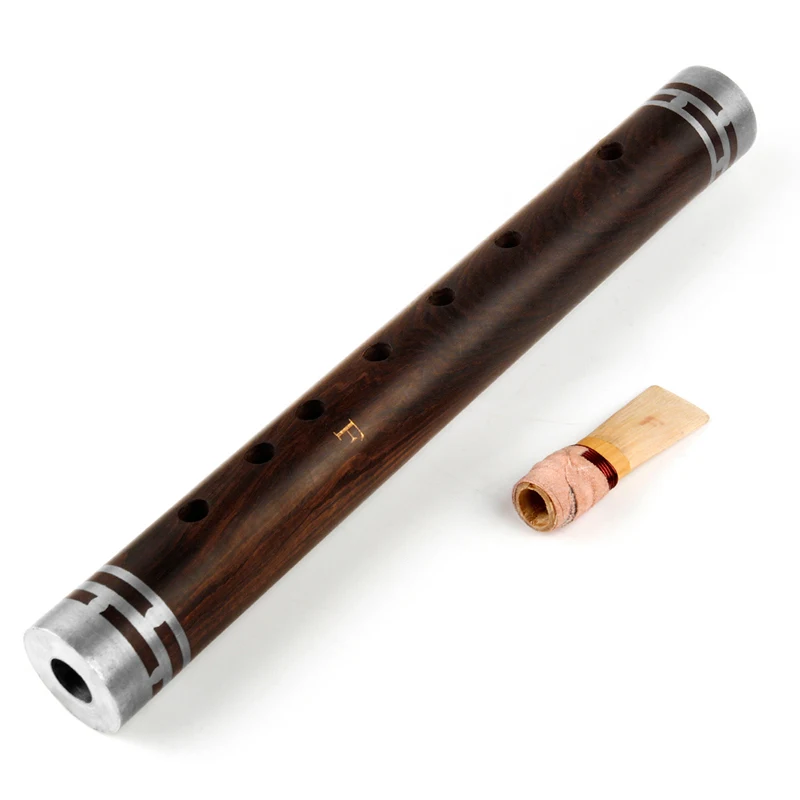 Chinese National Musical Instrument Ebony Pipe Guan-zi Key A,  F, G, Bb, Woodwind Instrument Good Quality