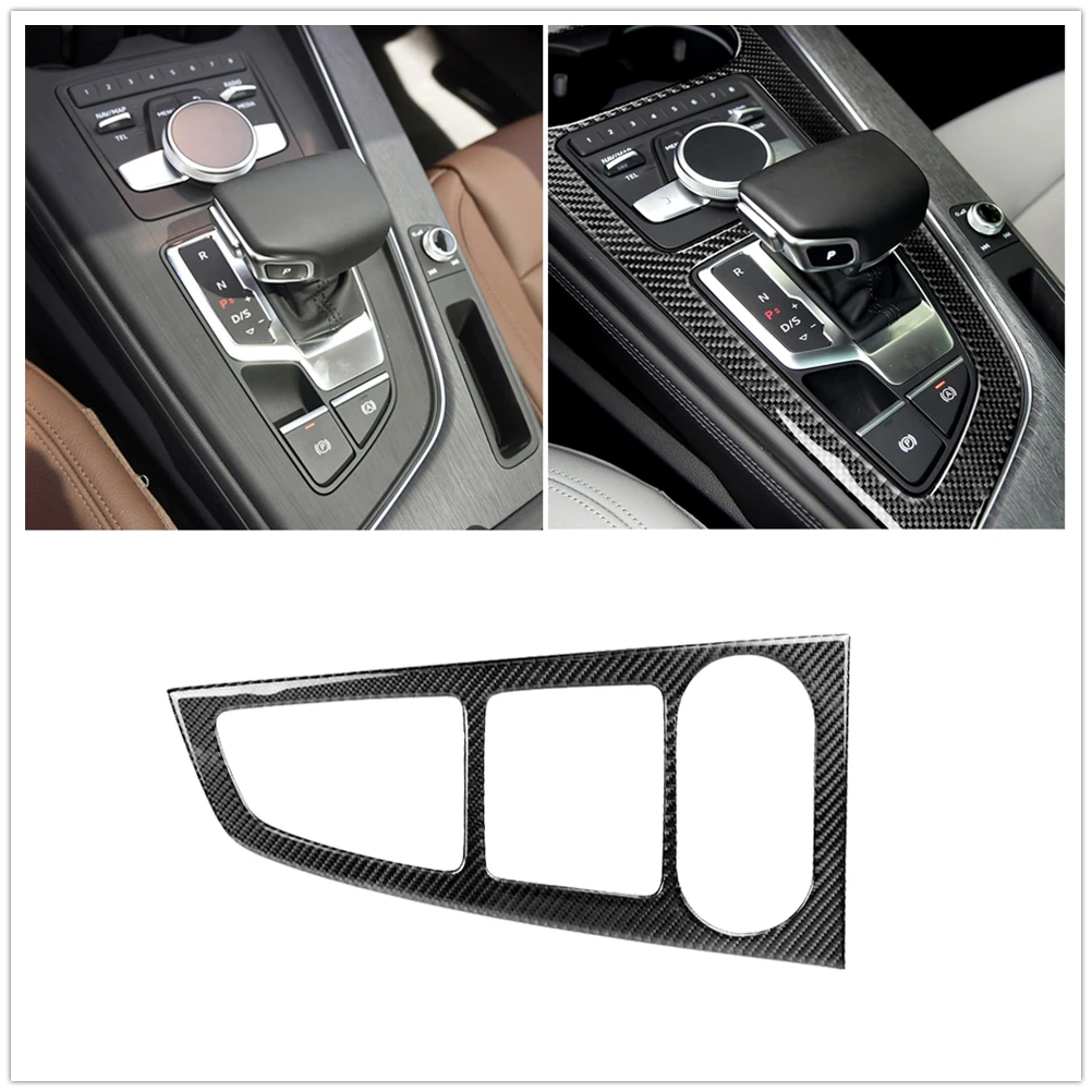 

Car Interior Gear Shift Panel Box Sticker Trim Cover Frame Console Board Strip For Audi A4 B9 A5 2017-2020