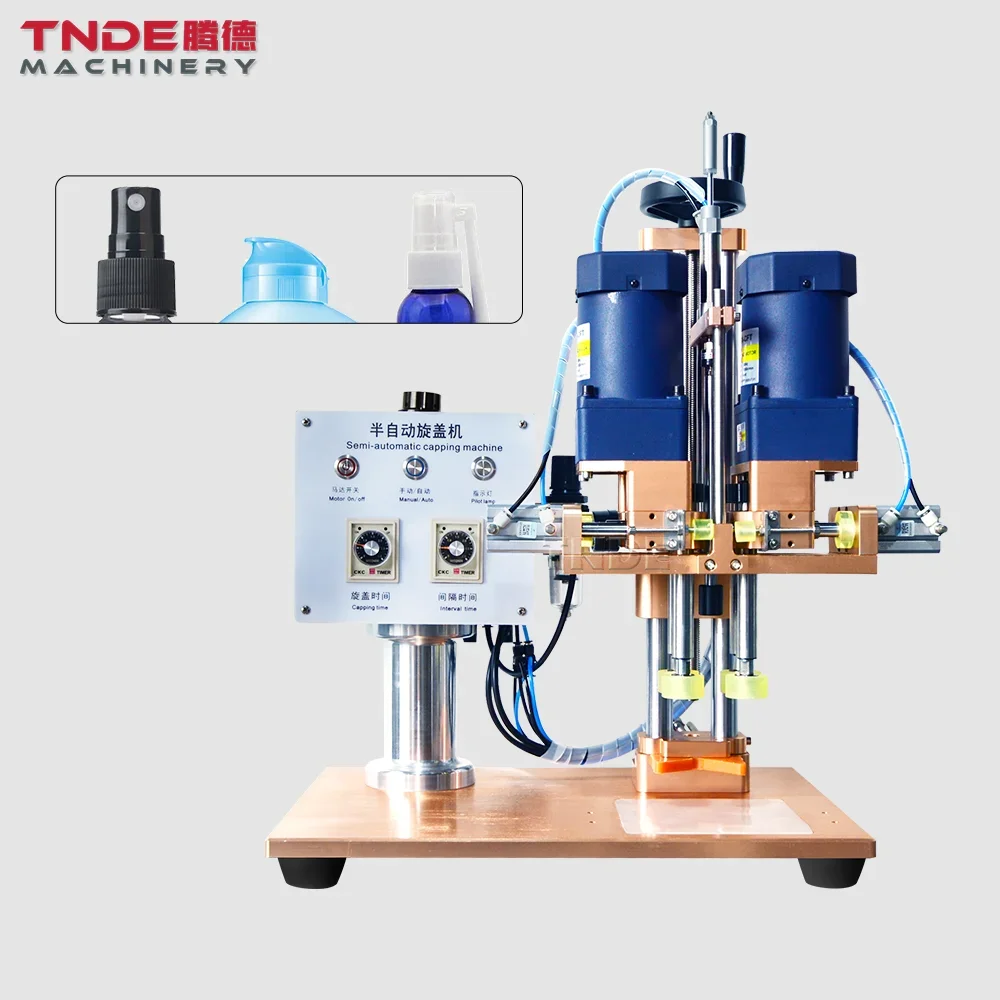 

plastic bottle semi-automatic four-wheel sealing machine TDX-S2M food packaging machinery