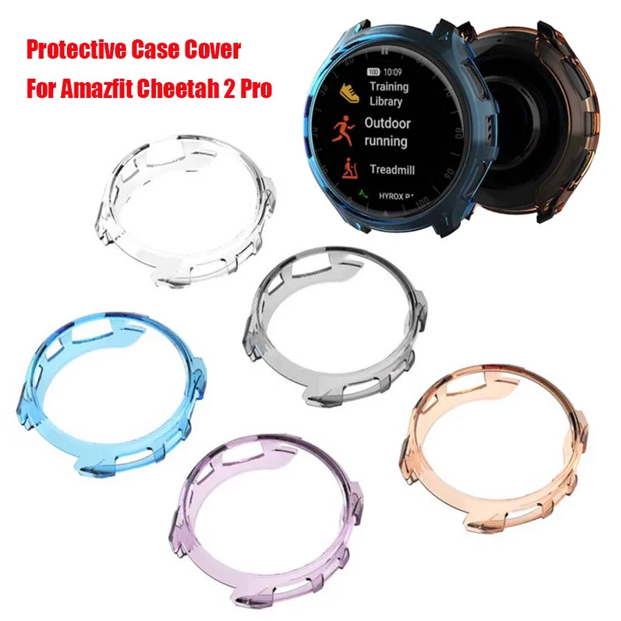 Protective Case Cover For Huami Amazfit Cheetah 2 Pro Smart Watch Band Soft TPU Bumper Protector Shell Frame Skin Accessories