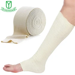 1 Rolle elastische röhrenförmige Stütz bandage aus Baumwolle wieder verwendbare elastische röhrenförmige Kompression bandage für Bein, Knie, Oberschenkel, Arm bogen