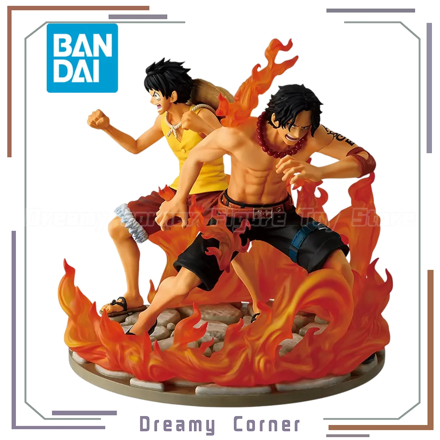 【In Stock】BANDAI Ichiban Kuji‌ ONE PIECE Prize Last Monkey D. Luffy PORTGAS.D.ACE Revible Moment Anime Figure