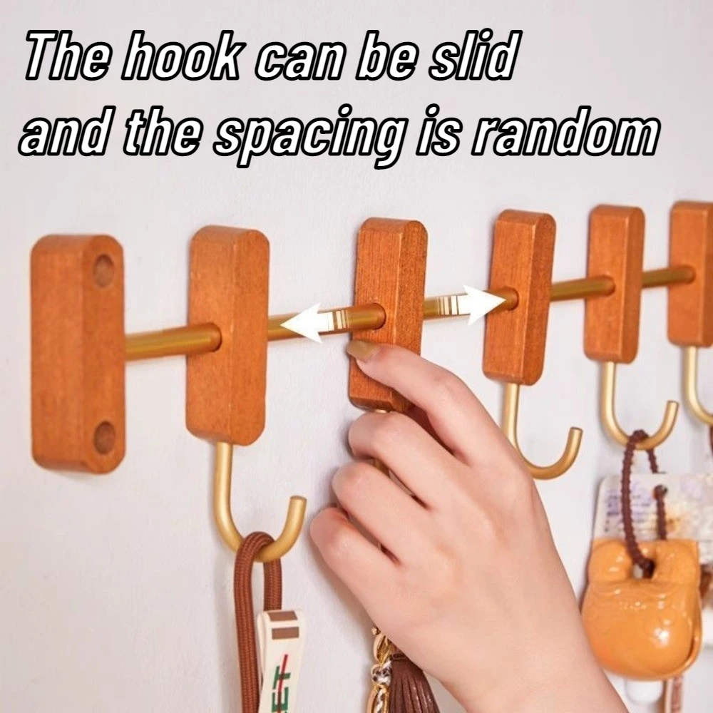 Solid Wood Clothes Hook Creative Coat Storage Rack Nordic Clothes and Hats Wall Hanging Hooks Home Storage Organization