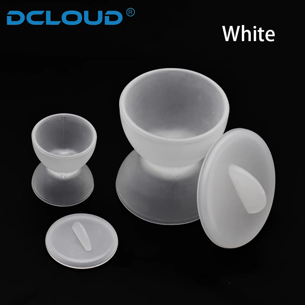 1Pc Dental Silicone Mixing Bowl Cup Rubber Mixing Bowls With Cap Non-StickSelf-Coagulating Cup Large Small Dentist Lab Tools