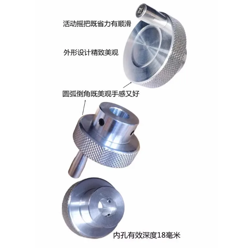 Cnc serrilhado mesa deslizante parafuso haste botão manivela 5/6/7/8/10/12mm alça rotativa em relevo motor de passo posicionamento roda de mão