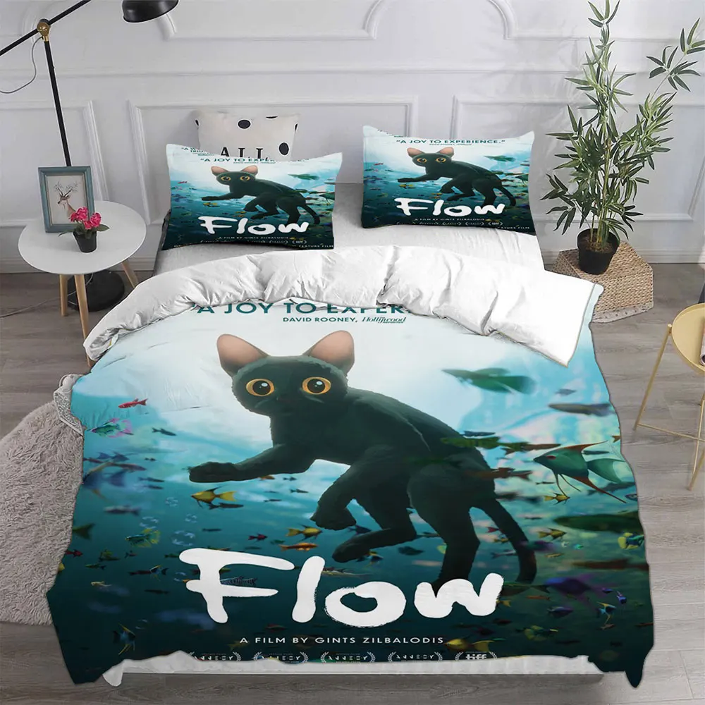 Straume (2024) Cat Bedding Sets Quilt Bed Cover Comforter Duvet Cover Pillow Case 2-3 Pieces Sets Teenagers Children's Gifts