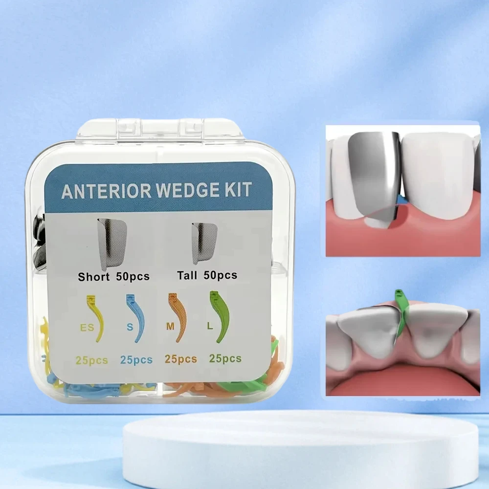 

200 шт./кор., стоматологическая передняя матричная система, клиновые матричные ленты, межзубные клинья, стоматологические принадлежности, материалы для полости рта