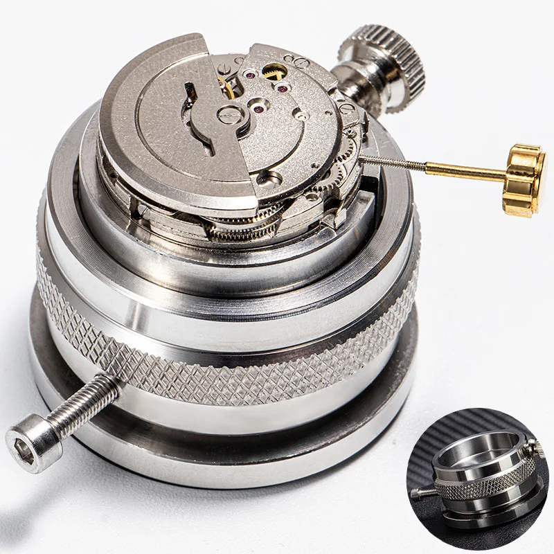 

Держатель механизма часов из нержавеющей стали для 2000/7750/2824/3135/2671/3100/8500 с вращающимся основанием, инструменты для ремонта часов