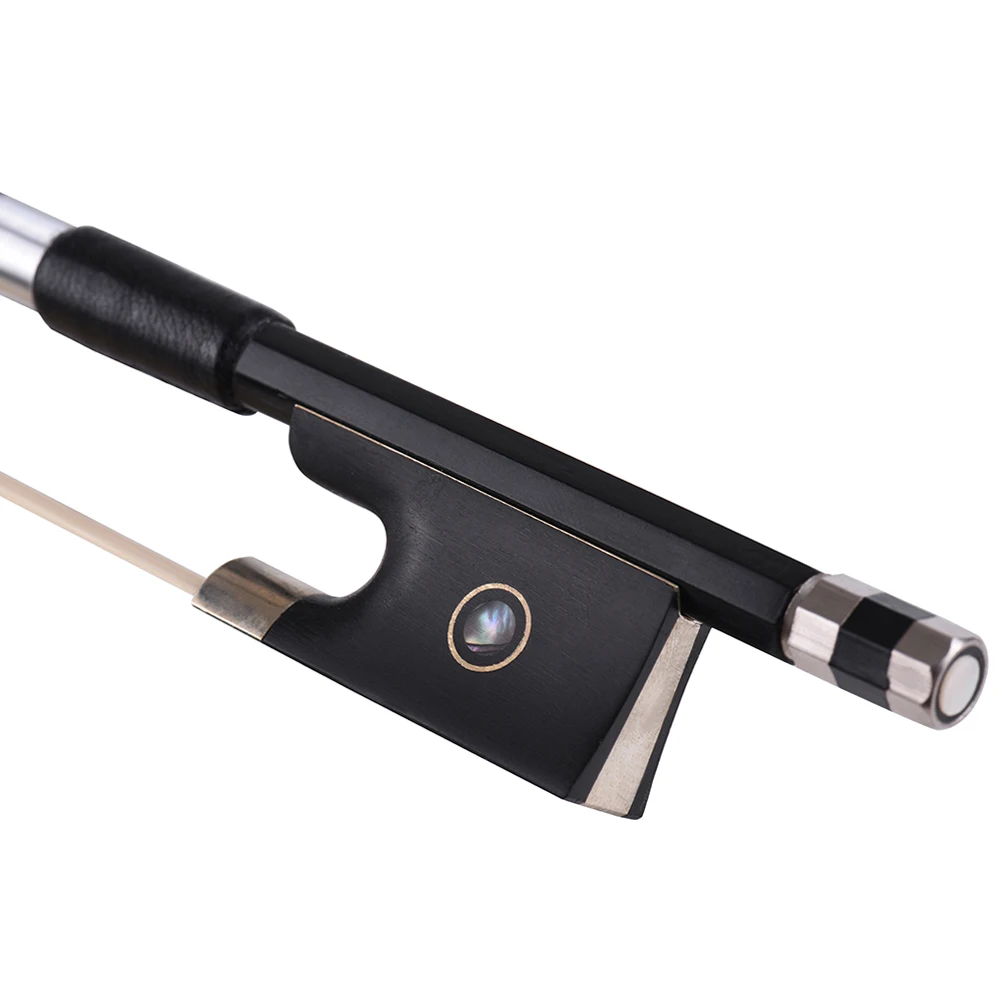 

Карбоновый 4/4 полноразмерный смычок для скрипки, черные детали лягушки, аксессуары для скрипки