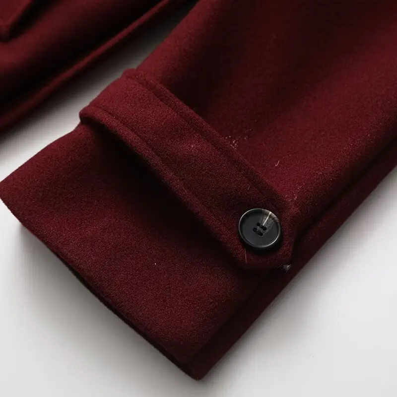 معطف نسائي أنيق من HipSeam مع حزام للخريف والشتاء مزدوج الصدر وياقة على شكل طية صدر وأكمام طويلة معطف نسائي أنيق ملابس خارجية نسائية #6