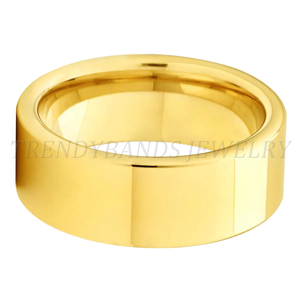 6mm 8mm Damen Herren Wolframcarbid Ring Ehering Großhandel Paar Jubiläumsgeschenk Hochglanzpoliert Glänzend Comfort Fit – Detail 10