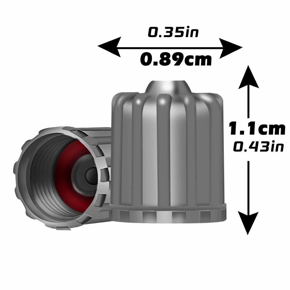 10/20/30/50/100 Uds. Tapas de válvula de neumático TPMS con sello de goma tapas de rueda de plástico para tapas de pezones TPMS accesorios de