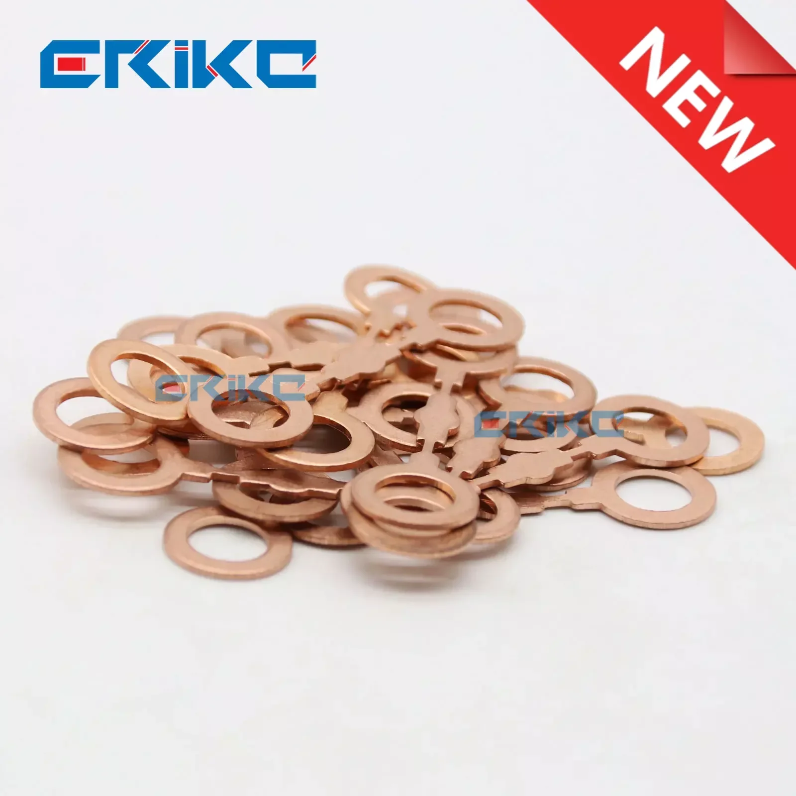 300pcs E1022021 8mm Copper Washer Shims Auto Repair Kits Inner Diameter 8mm Nozzle Copper Washer for Denso Injector