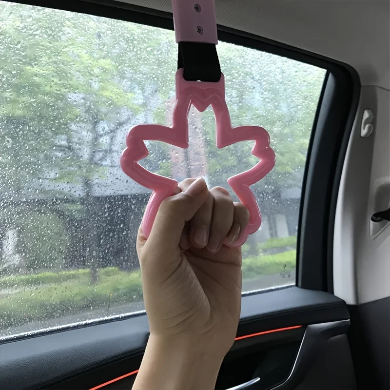 Newest Pink Car Interior Pull Ring Subway Train Bus Handle Strap Charm Drift TSURIKAWA RING Car Rear Bumper Warning Loop
