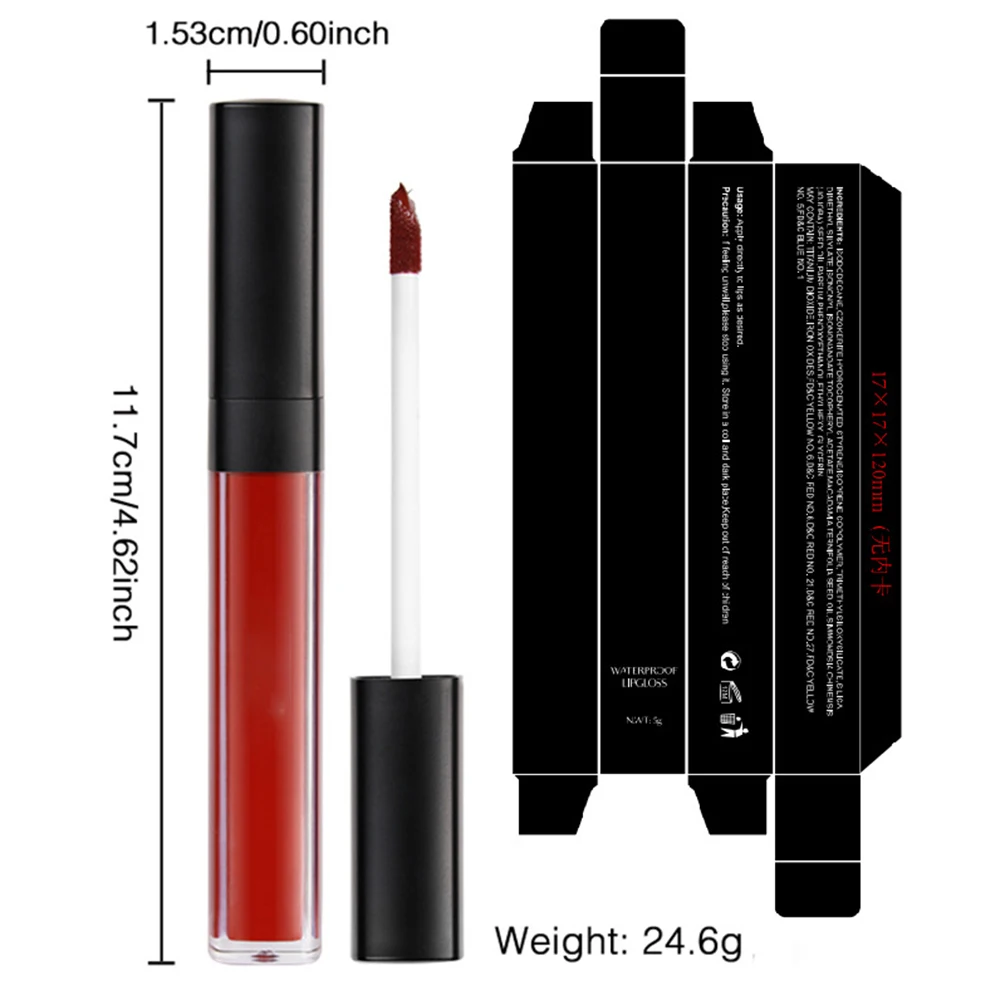 59 kleuren matte lippenstift aangepast logo 5 g pigment langdurig waterdicht non-stick geen vervaging private label make-up groothandel veganistisch