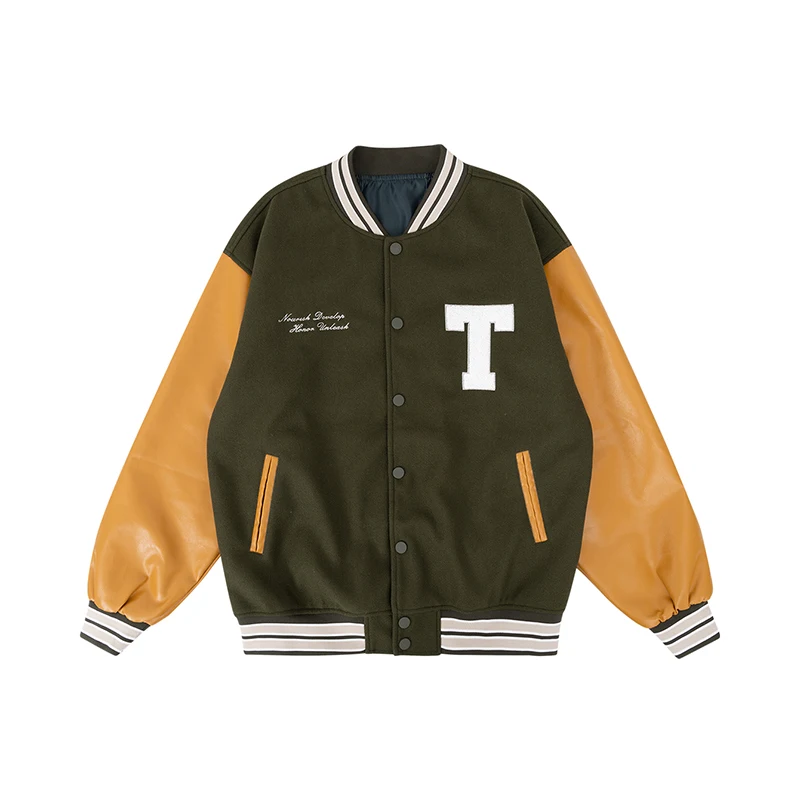 

Men's Bomber Jackets Track Jacket Autumn/Winter Varsity Motorcycle Jacket Windbreaker Biker Jacket Man New In Parkas F1 Clothing