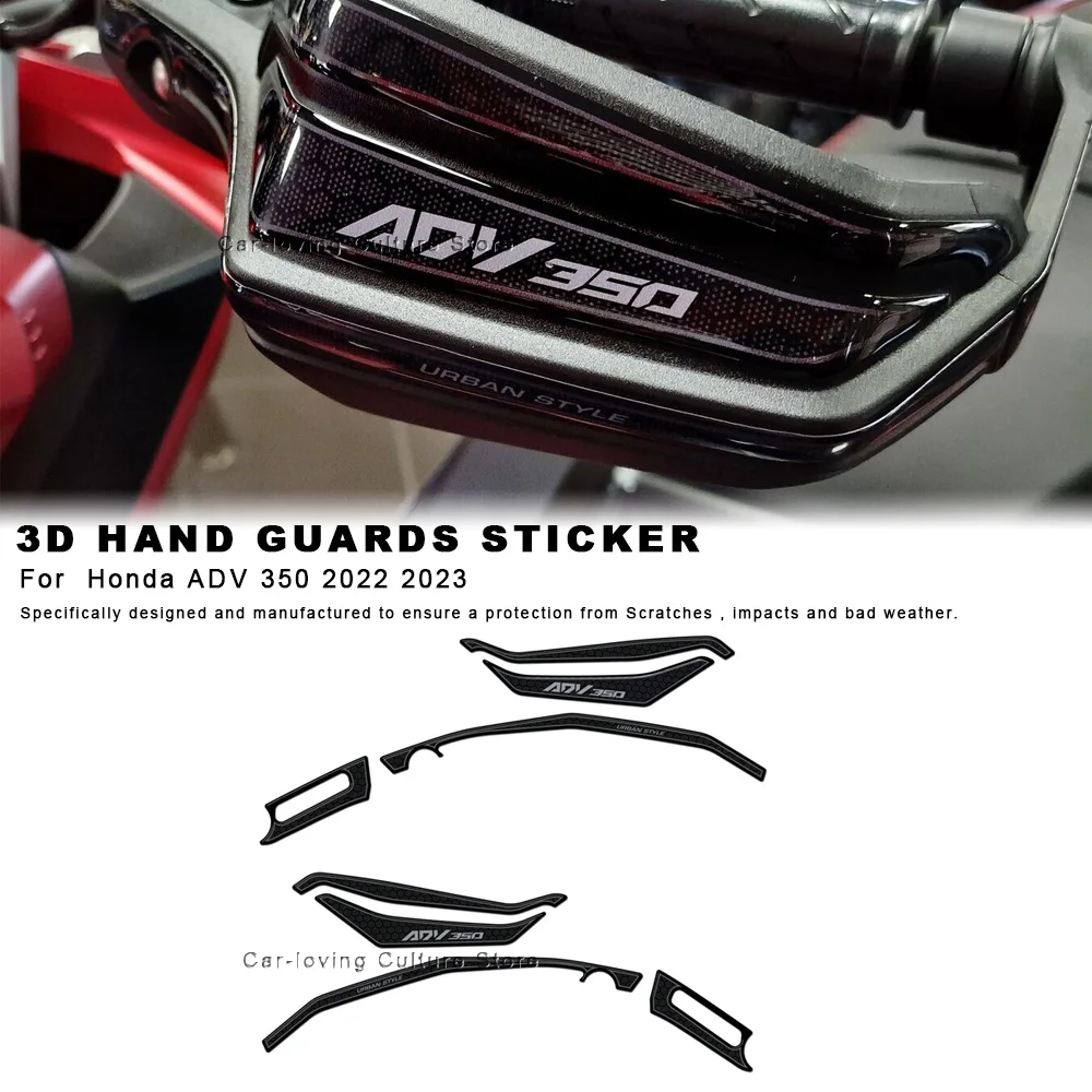 

Waterproof Protective Sticker Motorcycle Hand Guards Sticker 3D Epoxy Resin Sticker For Adv 350 2022 2023