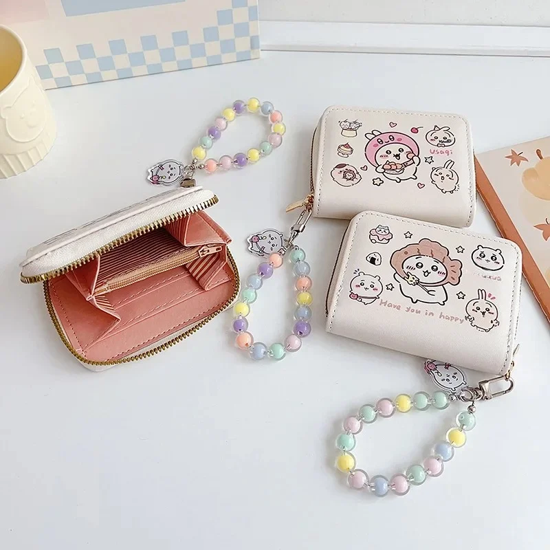 Yiji Niedliche Geldbörse Münzbeutel Kartenhalter Usagi Hachiware JiYi Kleine Tasche Schlüsselanhänger Kawaii Geschenk für Mädchen Studenten Reisegebrauch – Detail 2