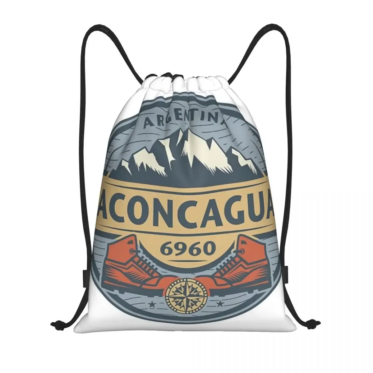 

Aconcagua, Argentina Drawstring Back Pack Bag Travel Storage Package Teenagers Beach Tote Bag School Sport Shoe Bag Portable