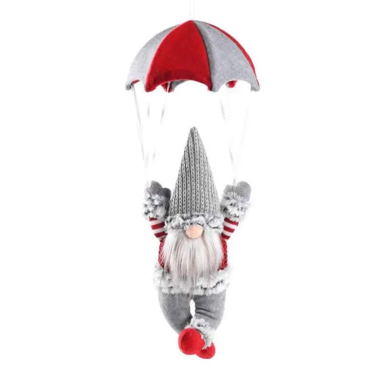 คริสต์มาสสวีเดน Gnome ร่มชูชีพแขวนจี้เครื่องประดับเทศกาลคริสต์มาส Decor Drop ship