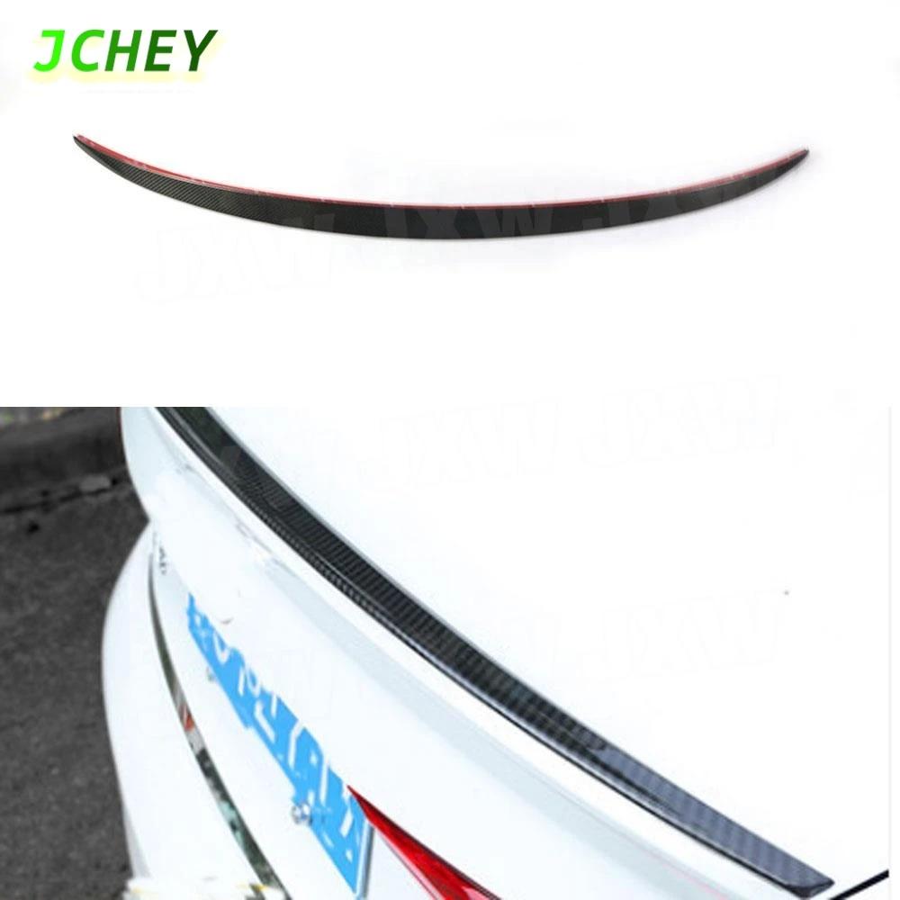 

JCHEY Carbon Fiber Rear Bumper Lip Spoiler Wings For Audi A5 S5 Spoiler Trim Sticker 2017 2018 2019 Auto Car 4 Door