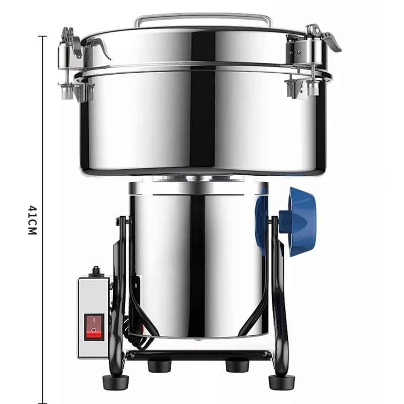 2500G Grinder Large-scale Crusher Household Steel Mill Commercial Powder Machine Ultra-fine Grinding Machine Stainless Mill