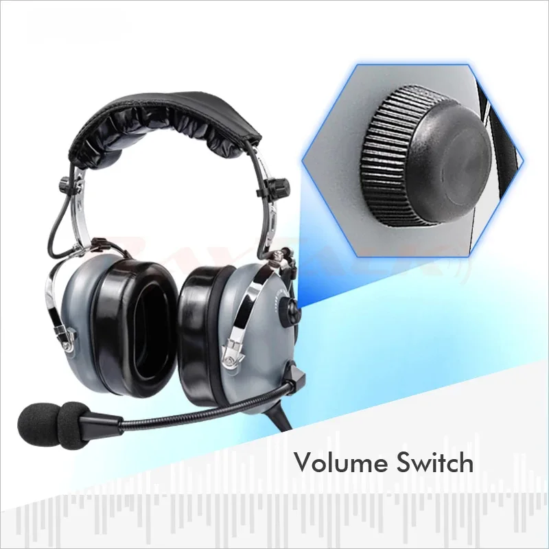 General GA Dual Plugs Aviation PNR Noise Cancelling Headsets With Comfortable Ear Pad for Kits view 5