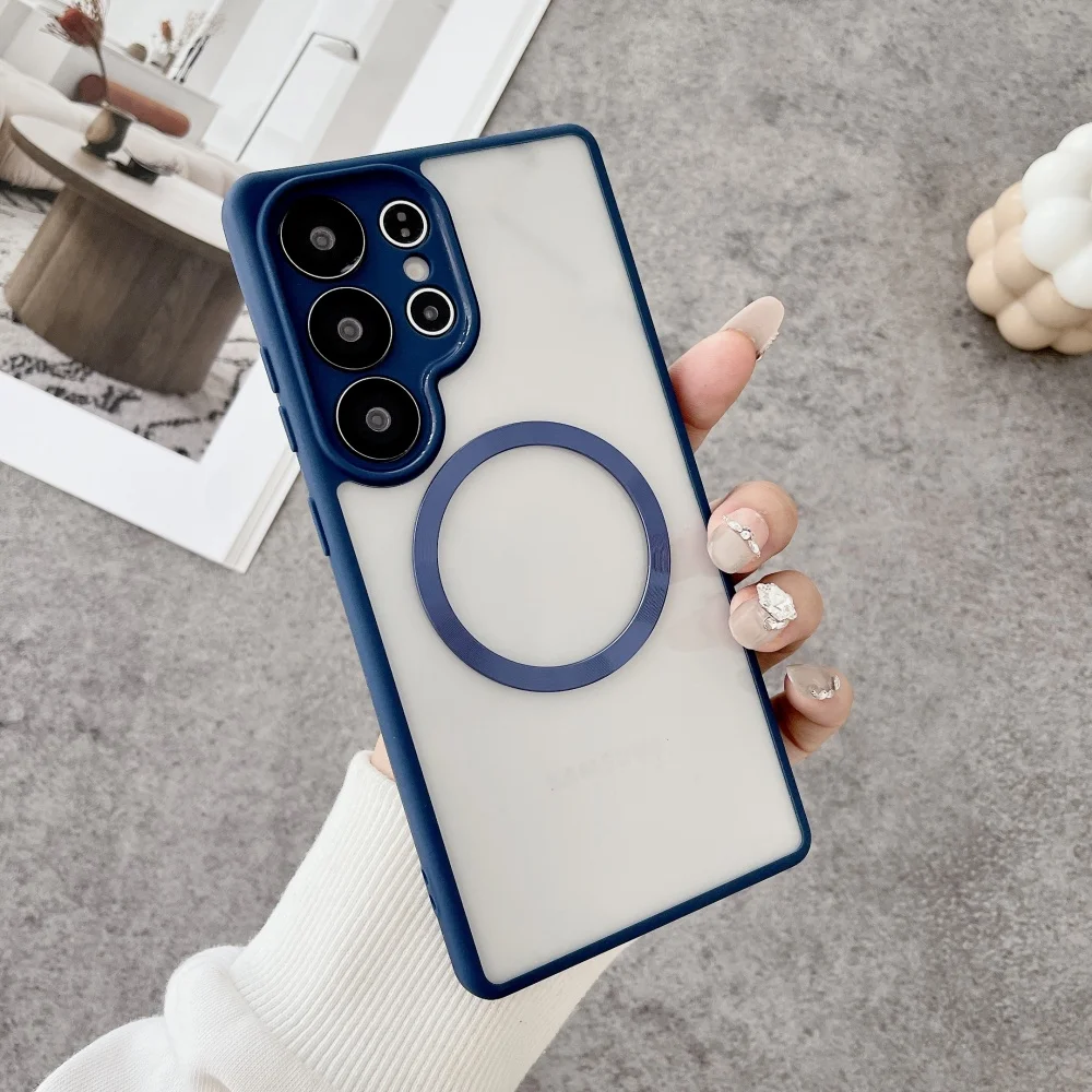 Telefon Fall Für Infinix Hinweis 50 40 Pro 50X 40X Heißer 60i 50i 40i 30i Smart 8 9 10 TPU matte Magnetische Spule Transparente Zurück Abdeckung