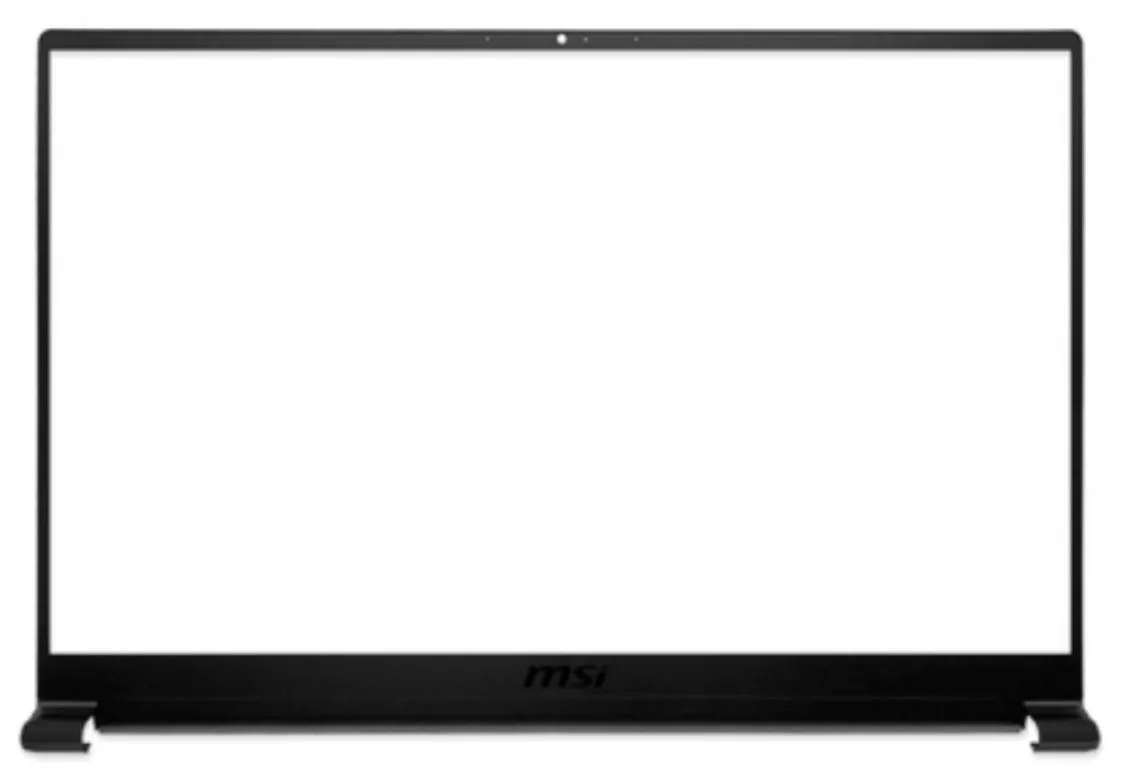 Imagem -03 - Org para Msi Moderno 15 Ms1551 1552 155k M15 Lcd Capa Traseira Moldura Dianteira Dobradiças Encosto de Mãos Superior Capa Case Inferior Preto Novo