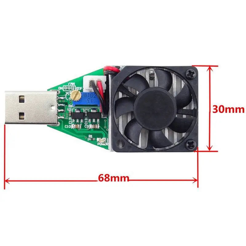 SCLS USB Battery Capacity Tester Adjustable Constant Current Electronic Load 15W Resistance Charging Testerster