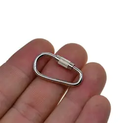 20 pcs Steel Carabiner Hook Small Camping Sport Karabiner Tool