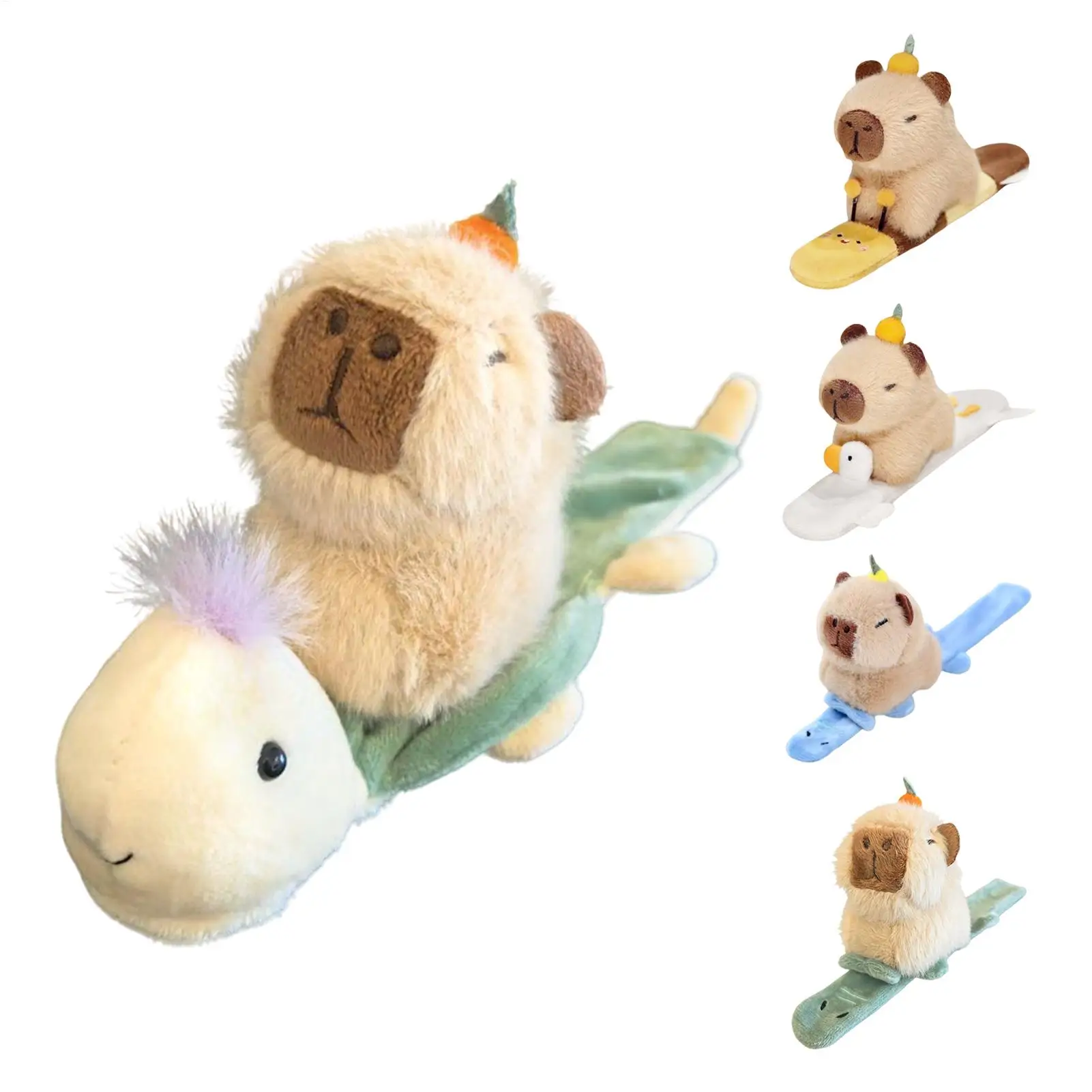 Bransoletka z kapibarą dla dzieci, zabawna bransoletka z funkcją potrząsania, pluszowa zabawka, bransoletka z kapibarą odpowiednia dla dzieci i nastolatków.