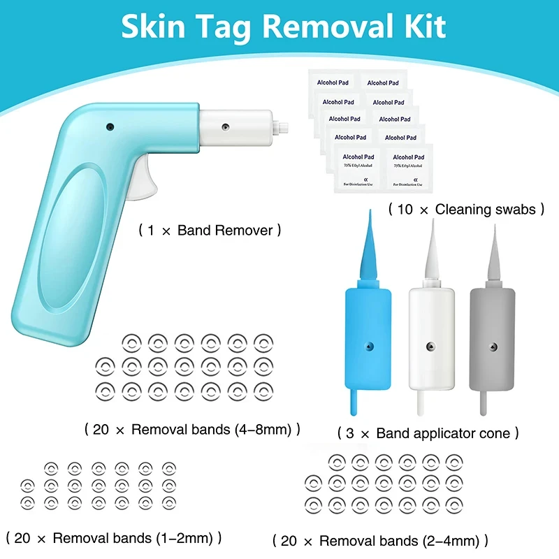 3 In 1 Auto Skin Tag Removal Kit Painless Mole Wart Remover Equipment Micro Skin Tag Treatment Tool Easy To Clean Skin Care Tool image 5