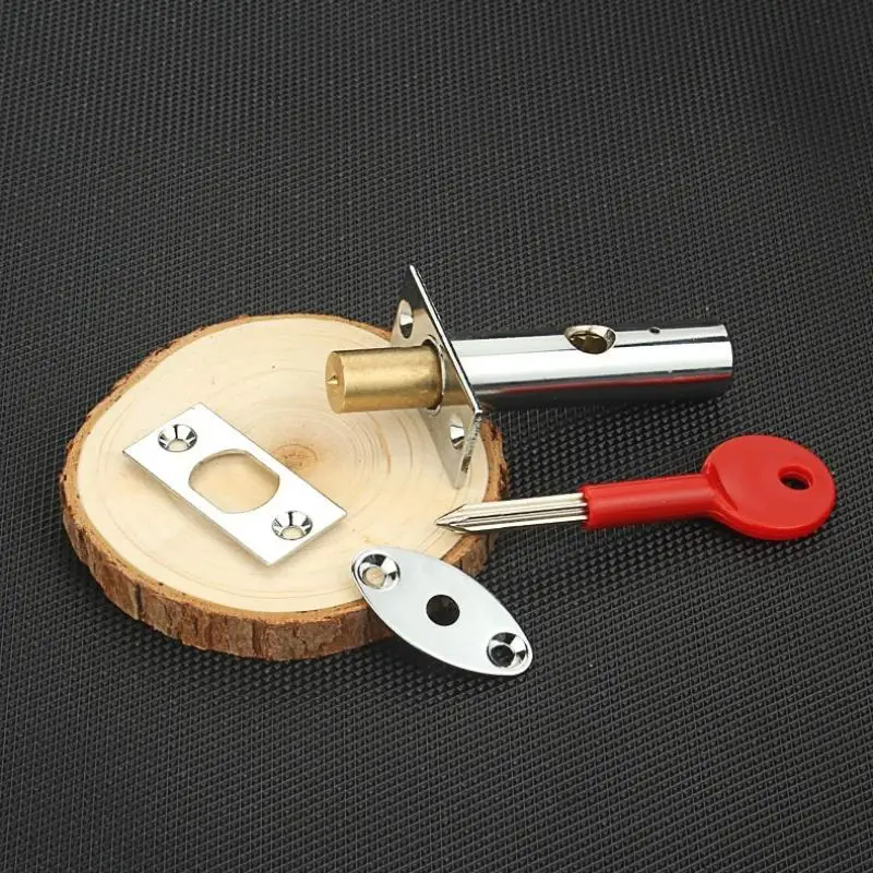 Wholesale Stainless Steel Pipe Lock Invisible Mortise Door Lock Fire Door Escape Aisle Furniture Hardware Accessories