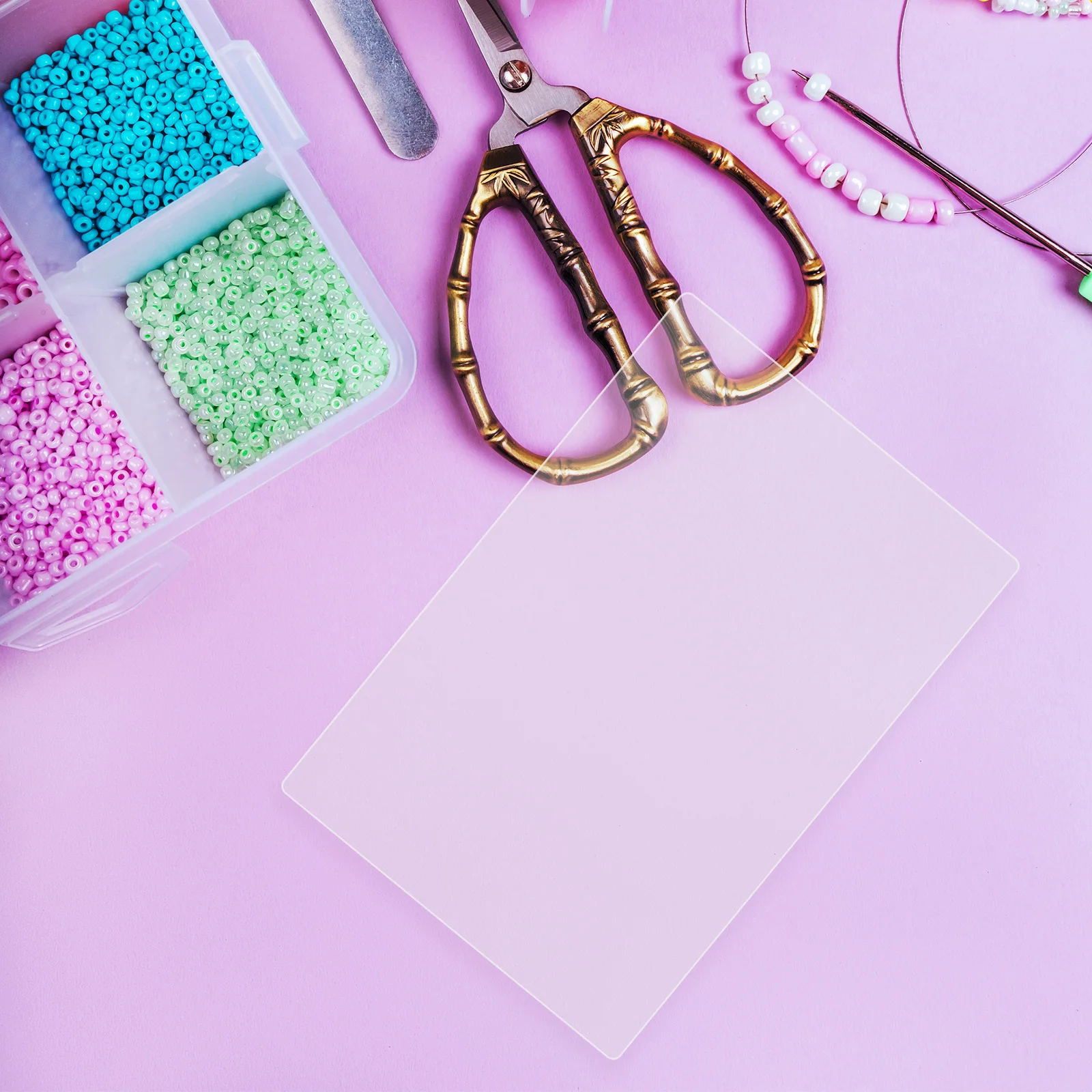 

Transparent Standard Cutting Mat Acrylic Die Cutting Pad for Scrapbooking Sewing Crafting Quilting Clear Embossing Board