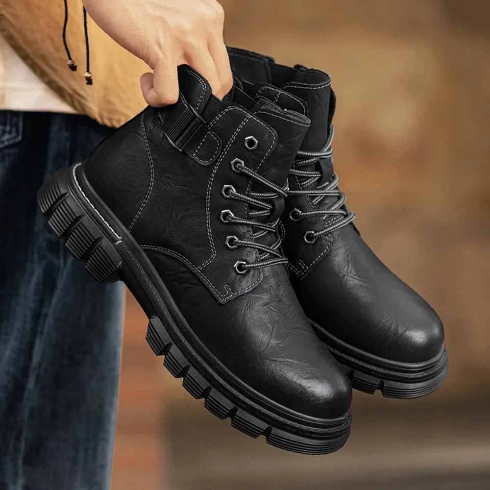 

2026 new trend men's boots - suitable for outdoor activities, anti-slip hiking shoes, men's comfortable casual work shoes