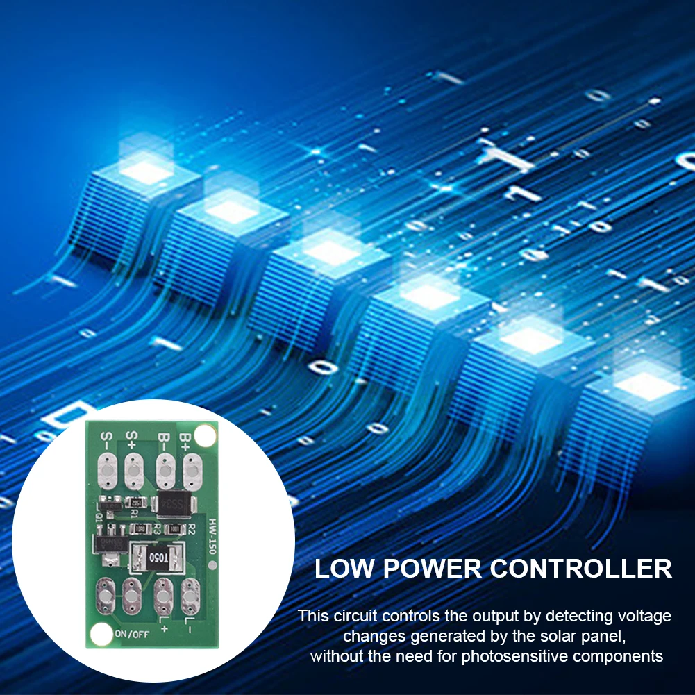 Automatic Night Light LED Lamp Control Switch Auto ON/OFF Solar Lithium Battery Charging Controller Board for LED Street Light