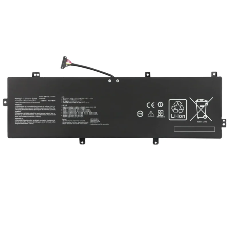 11.55V 50Wh C31N1831 Laptop Battery For Asus Zenbook 14 UX433FA UX433FN UX433FQ P3540FA P3548FA P574FA PE574FA 0B200-0333020