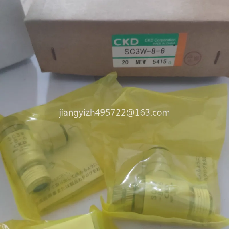 

1PC For Japanese CKD Throttle Valve SC3W-8-6 Speed Control Valve 2 Points Diameter Speed Control Valve