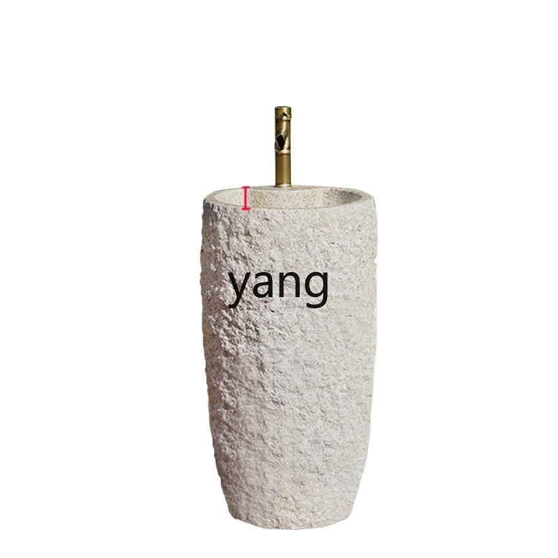 MM Garden Stone Wash Basin Integrated Pedestal Basin Garden Stone Pool Inter-Platform Basin