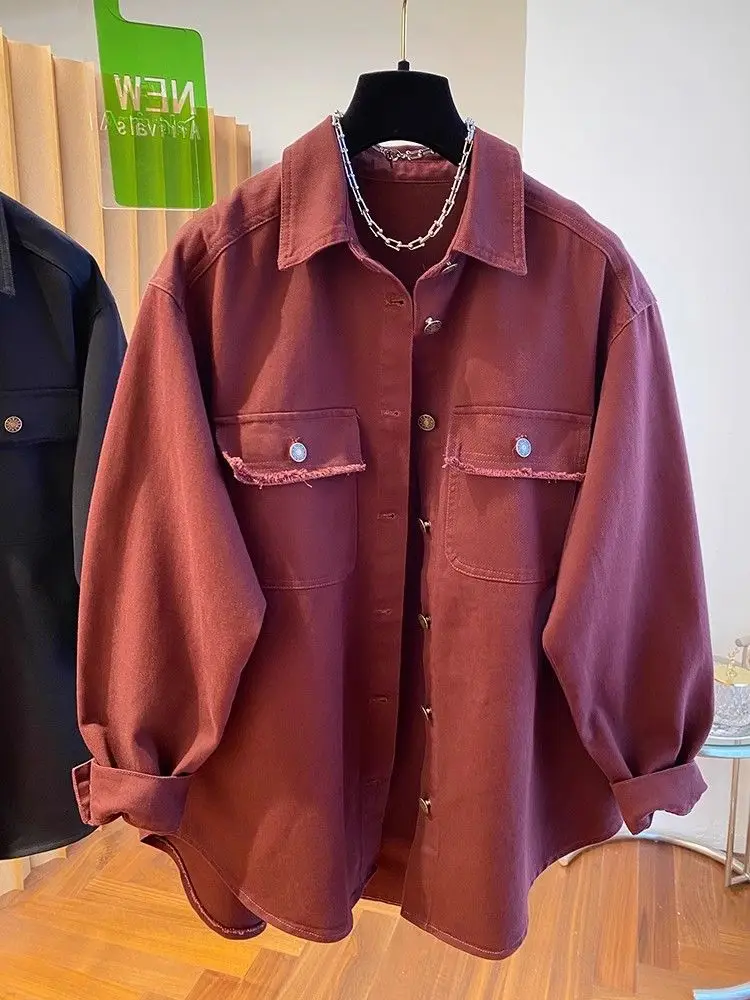 Spring and Summer New Women's Denim Jacket Loose Casual Shirt Jacket