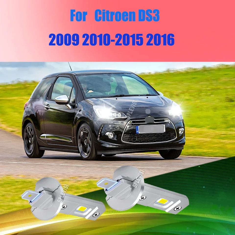 9-16v H1 Xenon White LED Bulbs High Beam 360° Perfect Beam Lighting For Citroen DS3 2009 2010 2011 2012 2013 2014 2015 2016