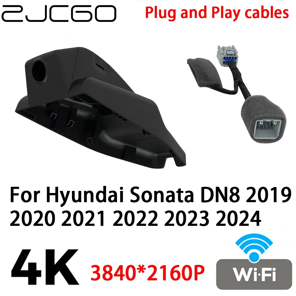 ZJCGO 4K 2160P Car DVR Dash Cam Camera Video Recorder Plug and Play for Hyundai Sonata DN8 2019 2020 2021 2022 2023 2024