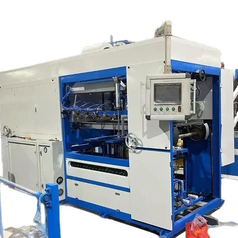 Disposable plastic, degradable automatic vacuum forming machine